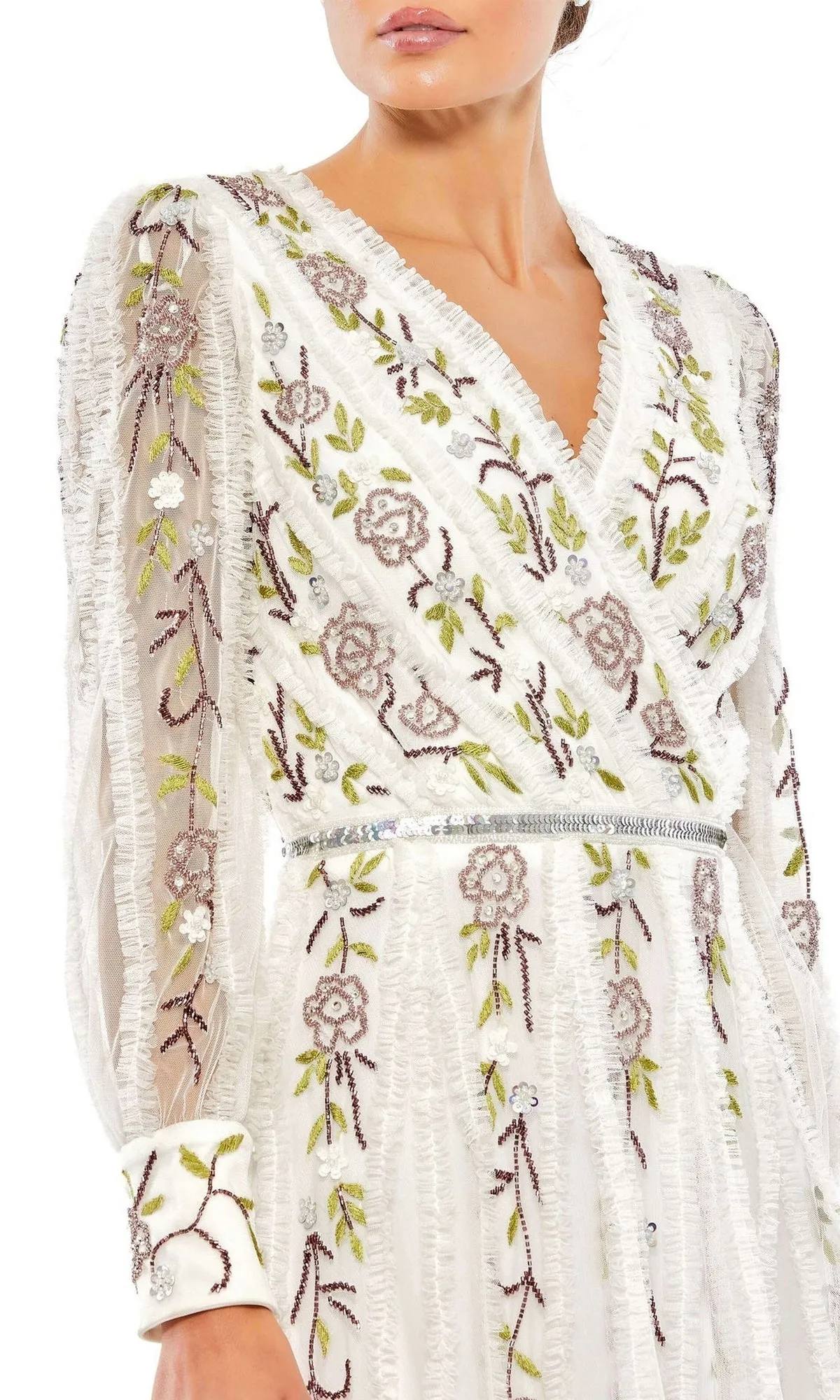 Knee Length Wedding Guest Dress 9133 by Mac Duggal sold by PromGirl product image thumbnail 5