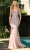 Sheer-Side Long Beaded-Mesh Prom Dress 3307 sold by PromGirl