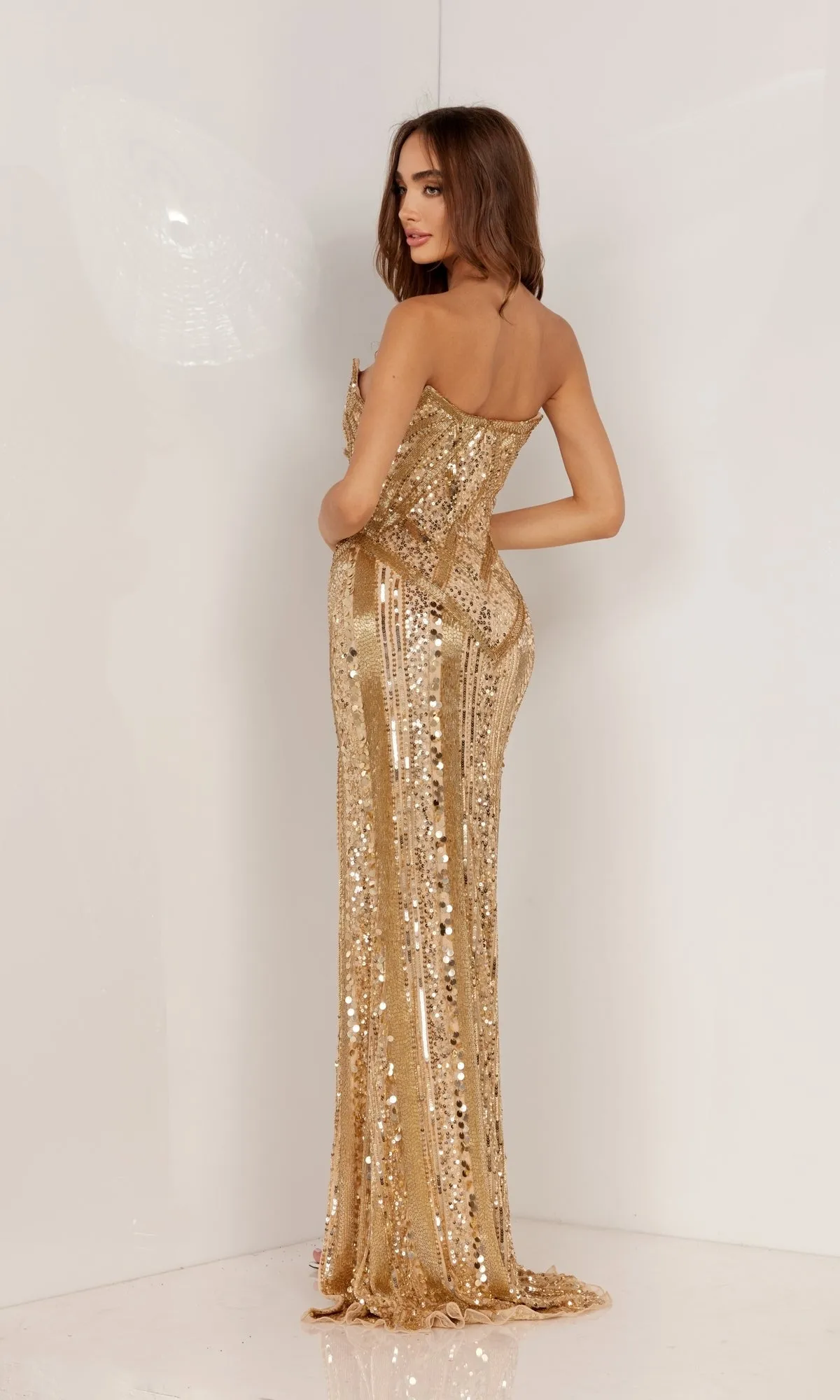 Strapless Beaded Long Formal Dress 1135 sold by PromGirl product image thumbnail 2