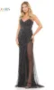 Sheer-Side Long Beaded-Mesh Prom Dress 3307 sold by PromGirl