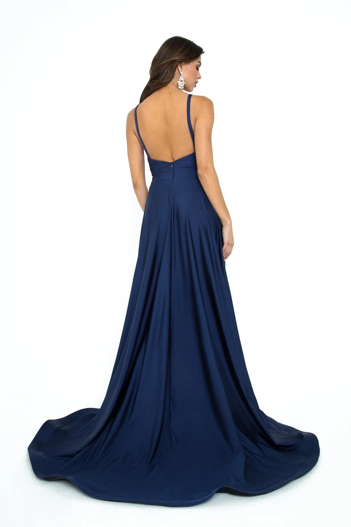 Open-Back Long A-Line Prom Dress: Atria 6505H sold by PromGirl product image thumbnail 2