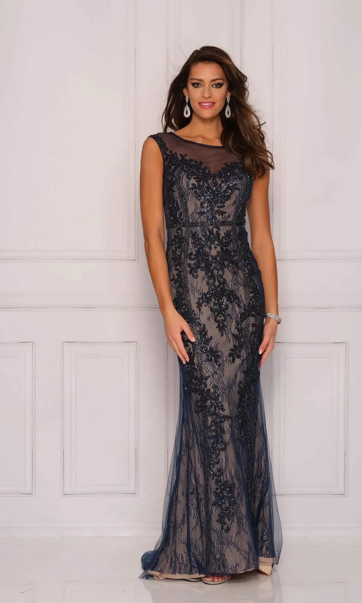 Long Formal Dress A8442 by Dave and Johnny sold by PromGirl