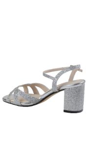 Ivy Silver Low Heel Prom Shoes 4585 sold by PromGirl