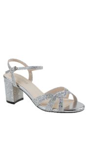 Ivy Silver Low Heel Prom Shoes 4585 sold by PromGirl