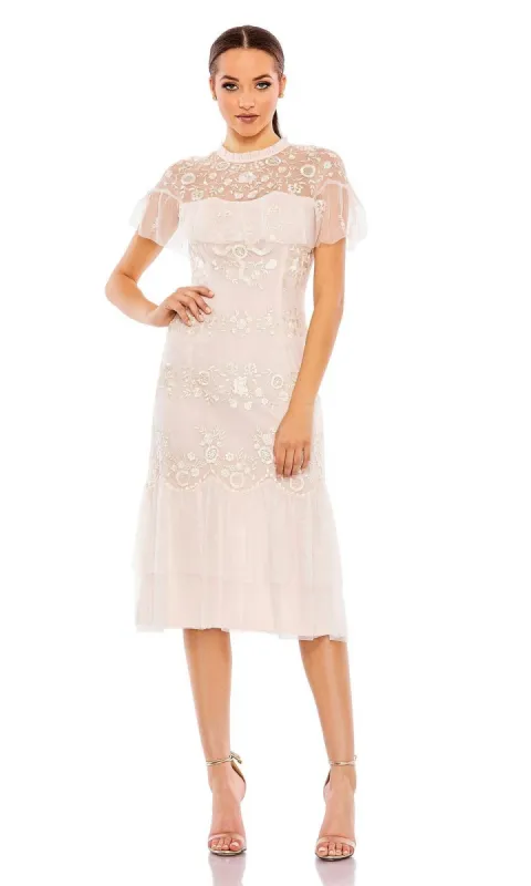 Short Wedding Guest Dress 35147 by Mac Duggal sold by PromGirl