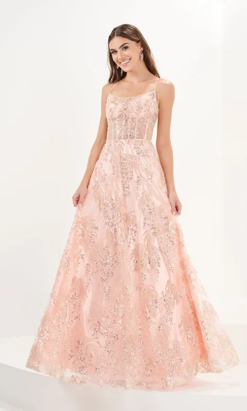 Tiffany Beaded and Sequin Tulle Prom Dress 16093 sold by PromGirl