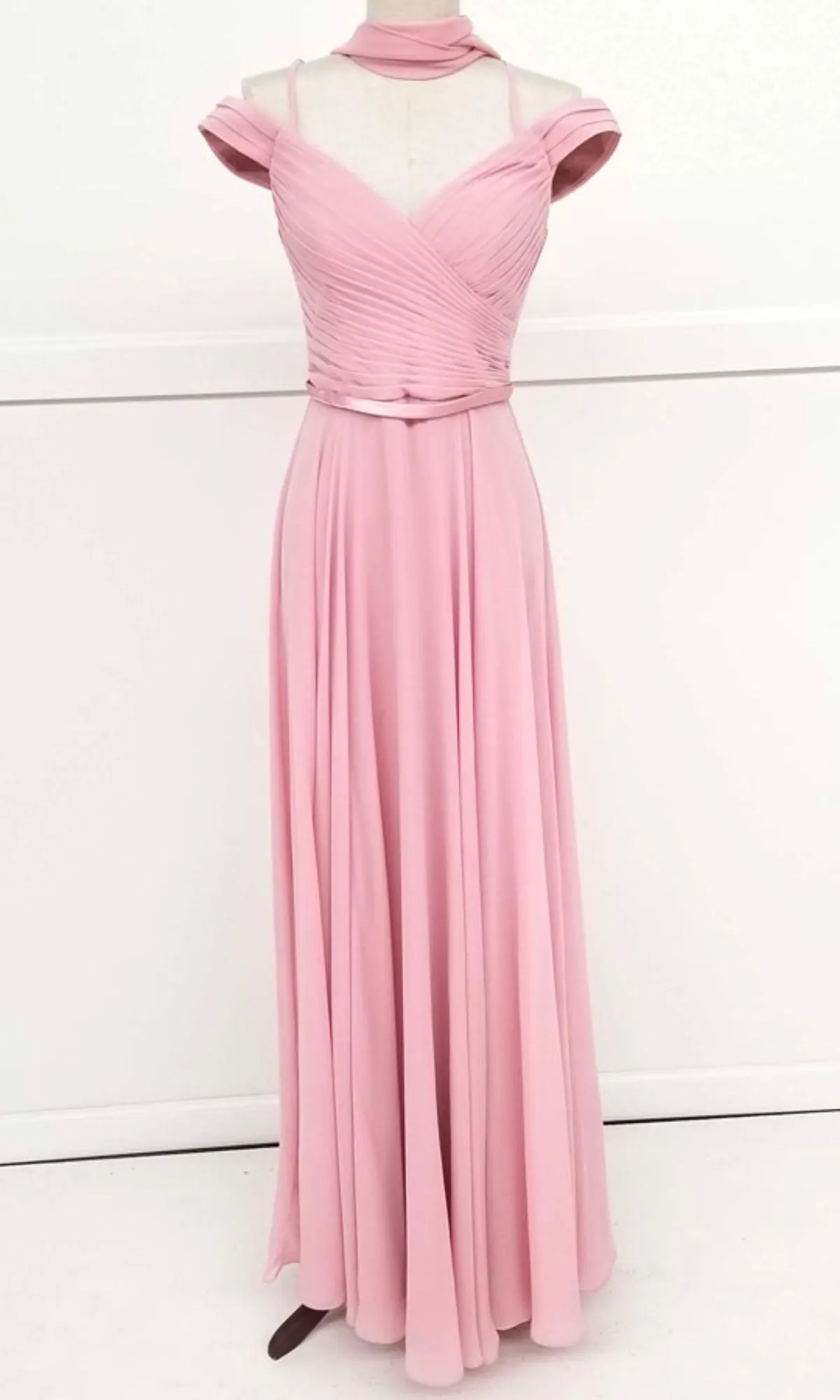 Long A-Line Off-Shoulder Prom Dress: Chicas C8997 sold by PromGirl product image thumbnail 5