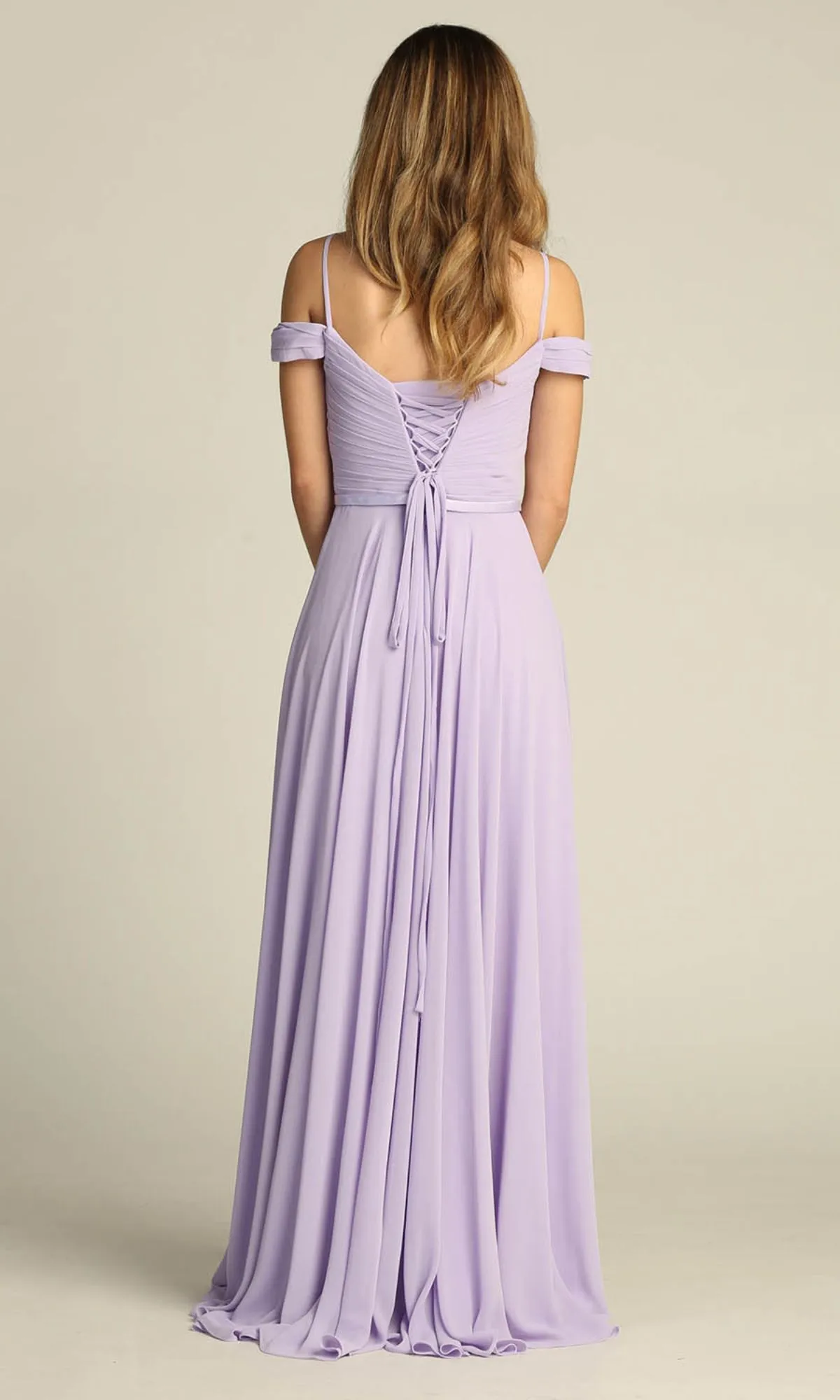 Long A-Line Off-Shoulder Prom Dress: Chicas C8997 sold by PromGirl product image thumbnail 2