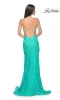 La Femme Long Floral-Lace Prom Dress 31134 sold by PromGirl