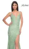 La Femme Long Floral-Lace Prom Dress 31134 sold by PromGirl