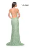 La Femme Long Floral-Lace Prom Dress 31134 sold by PromGirl