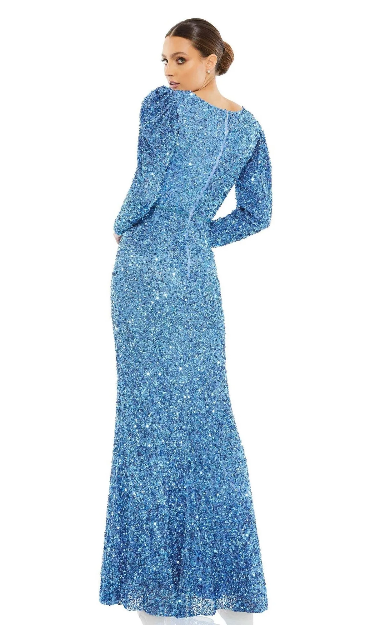 Long Sleeve Sequin Formal Dress: Mac Duggal 5510 sold by PromGirl product image thumbnail 2