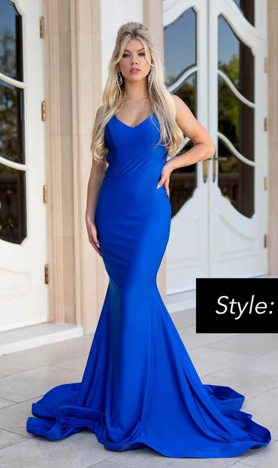 Strappy-Back Long Prom Dress: Jessica Angel 635 sold by PromGirl