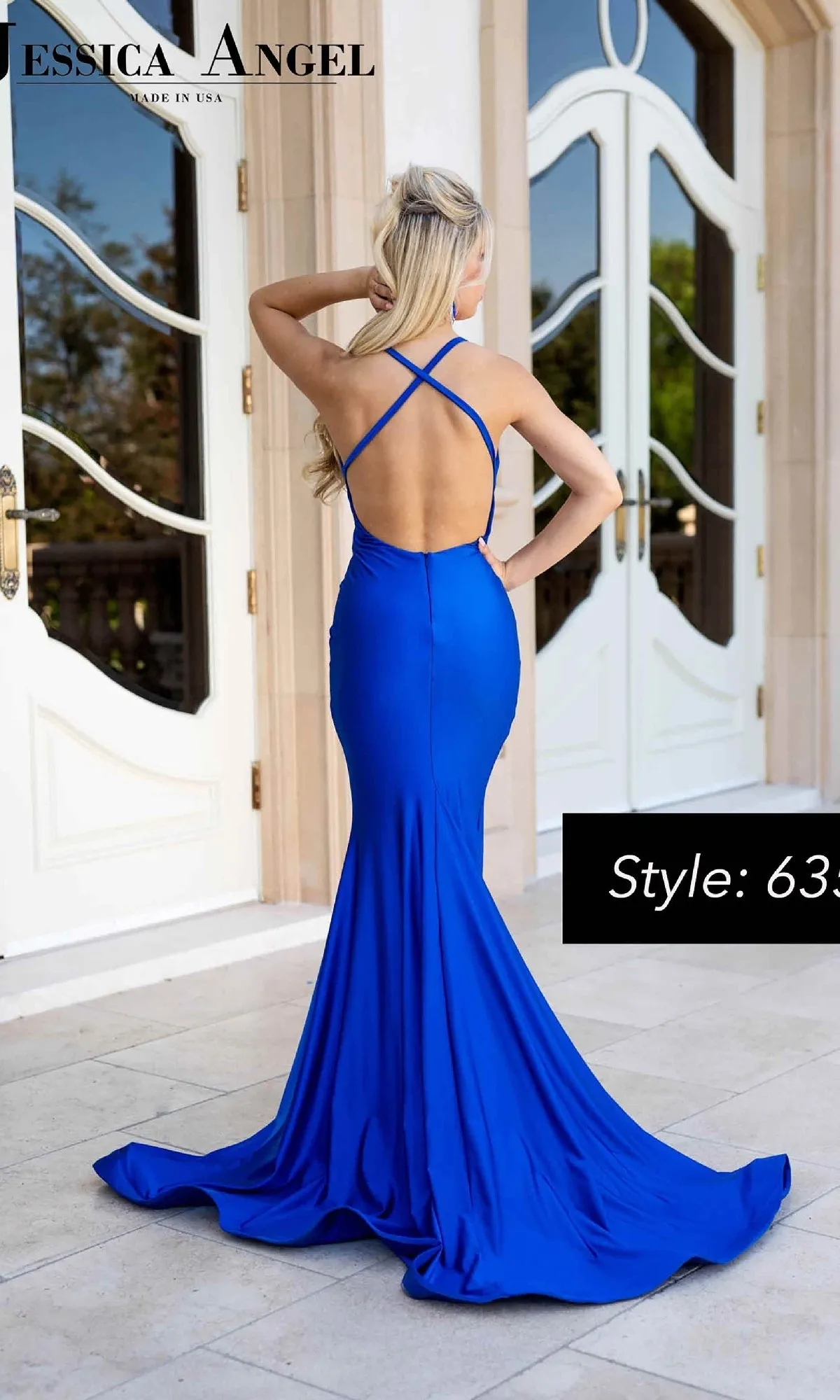 Strappy-Back Long Prom Dress: Jessica Angel 635 sold by PromGirl product image thumbnail 2
