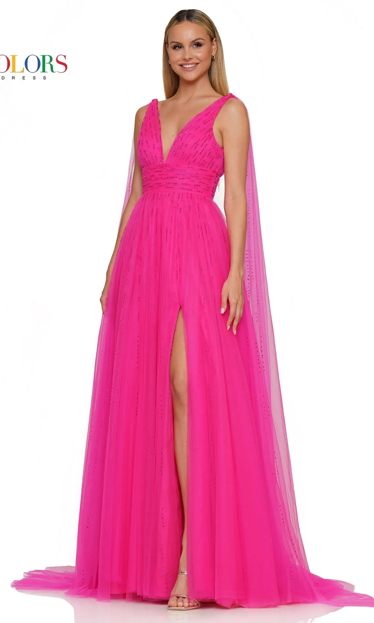 Classic Long Prom Ball Gown: Colors Dress 3242 sold by PromGirl product image thumbnail 4