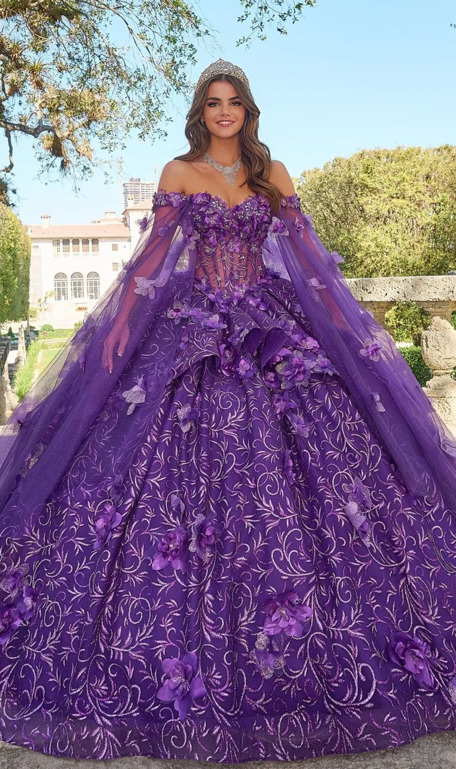 Quinceanera Dress 54216 By Amarra sold by PromGirl product image thumbnail 3