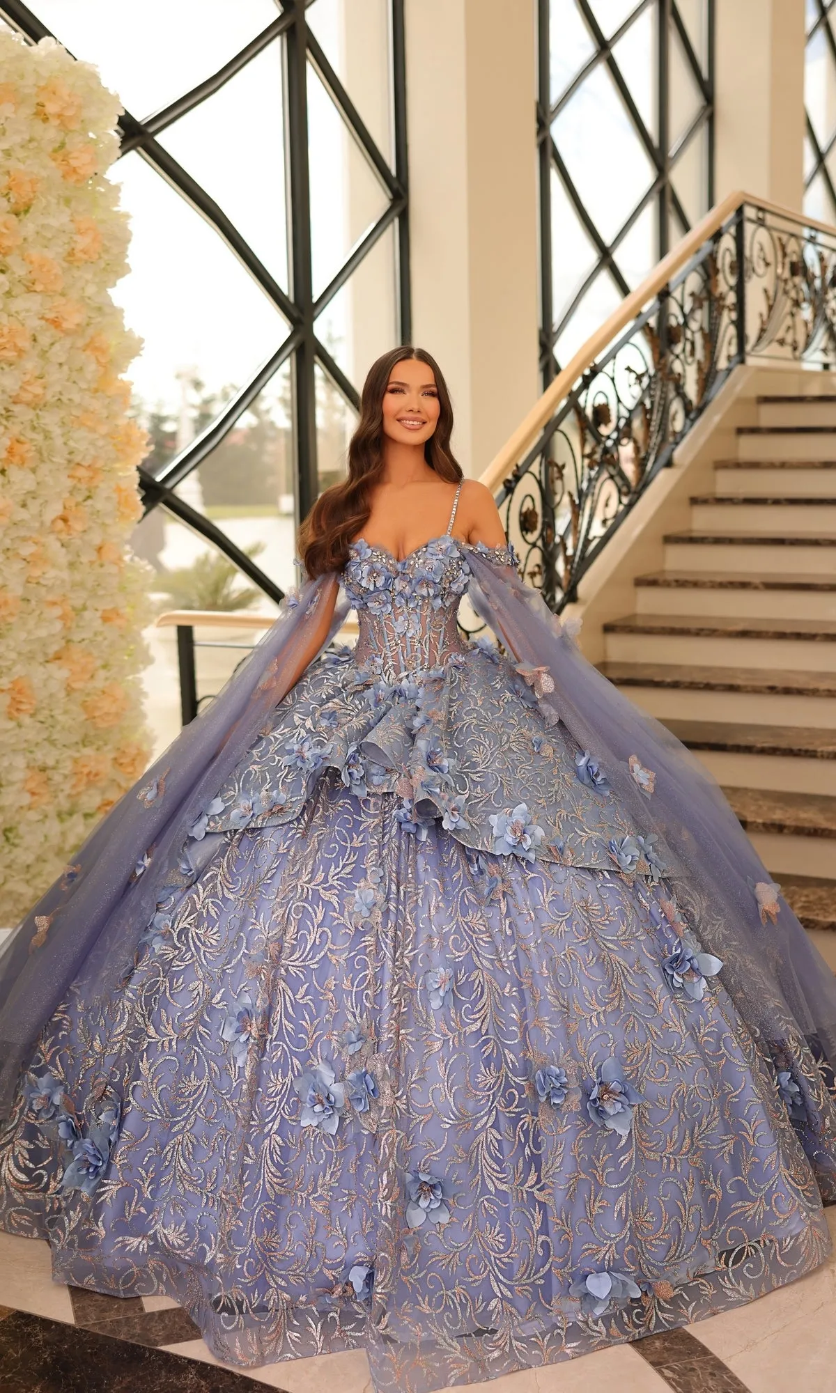 Quinceanera Dress 54216 By Amarra sold by PromGirl product image thumbnail 4