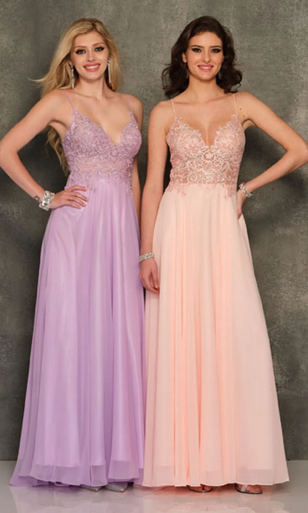 Classic Long A-Line Prom Gown: Dave & Johnny A7248 sold by PromGirl product image thumbnail 4