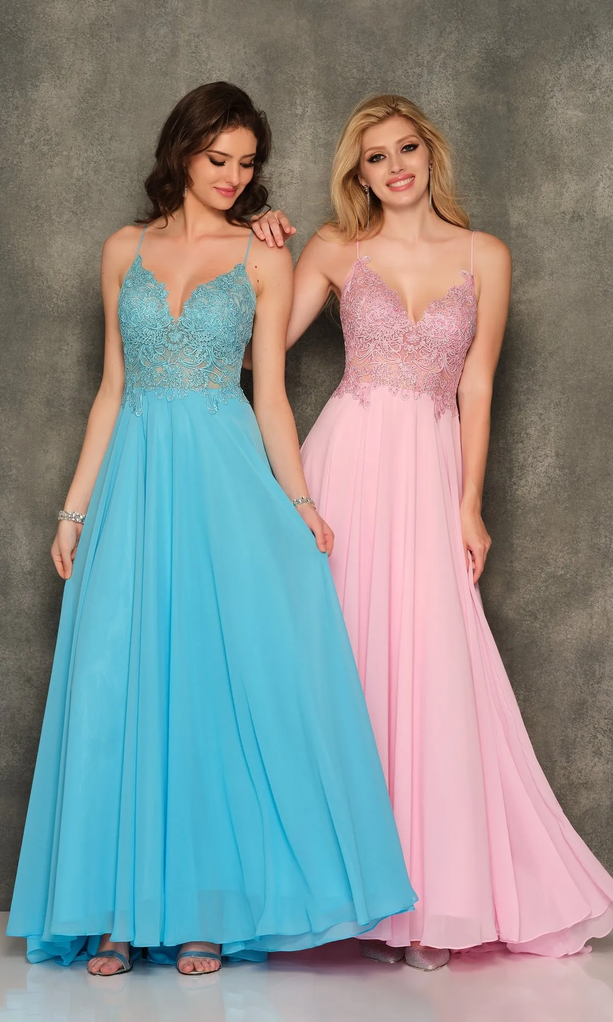 Classic Long A-Line Prom Gown: Dave & Johnny A7248 sold by PromGirl