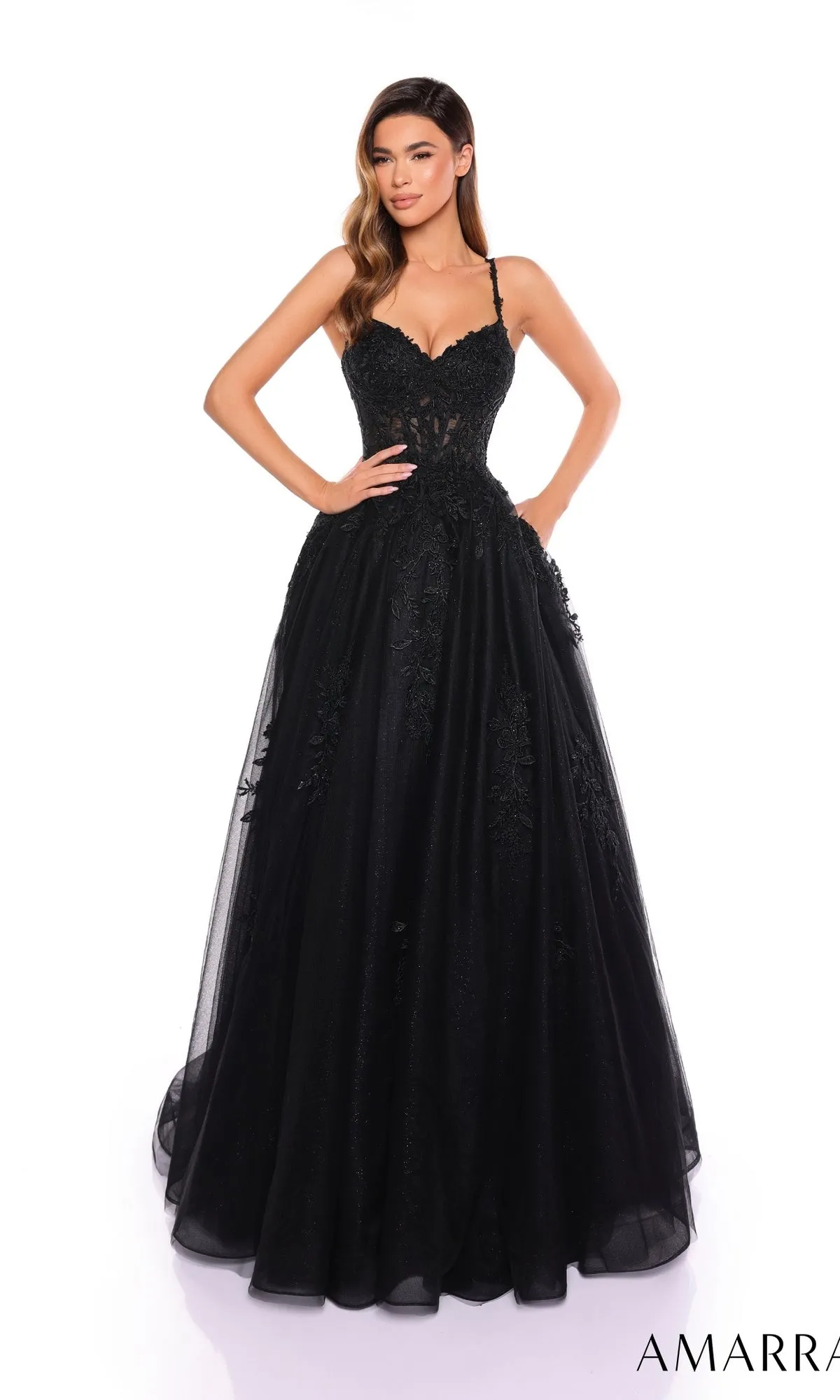 Long Formal Dress 88109 by Amarra sold by PromGirl product image thumbnail 3
