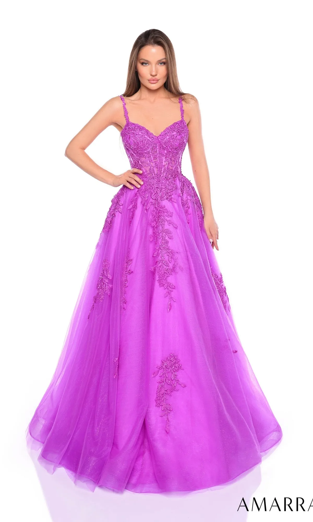 Long Formal Dress 88109 by Amarra sold by PromGirl product image thumbnail 4