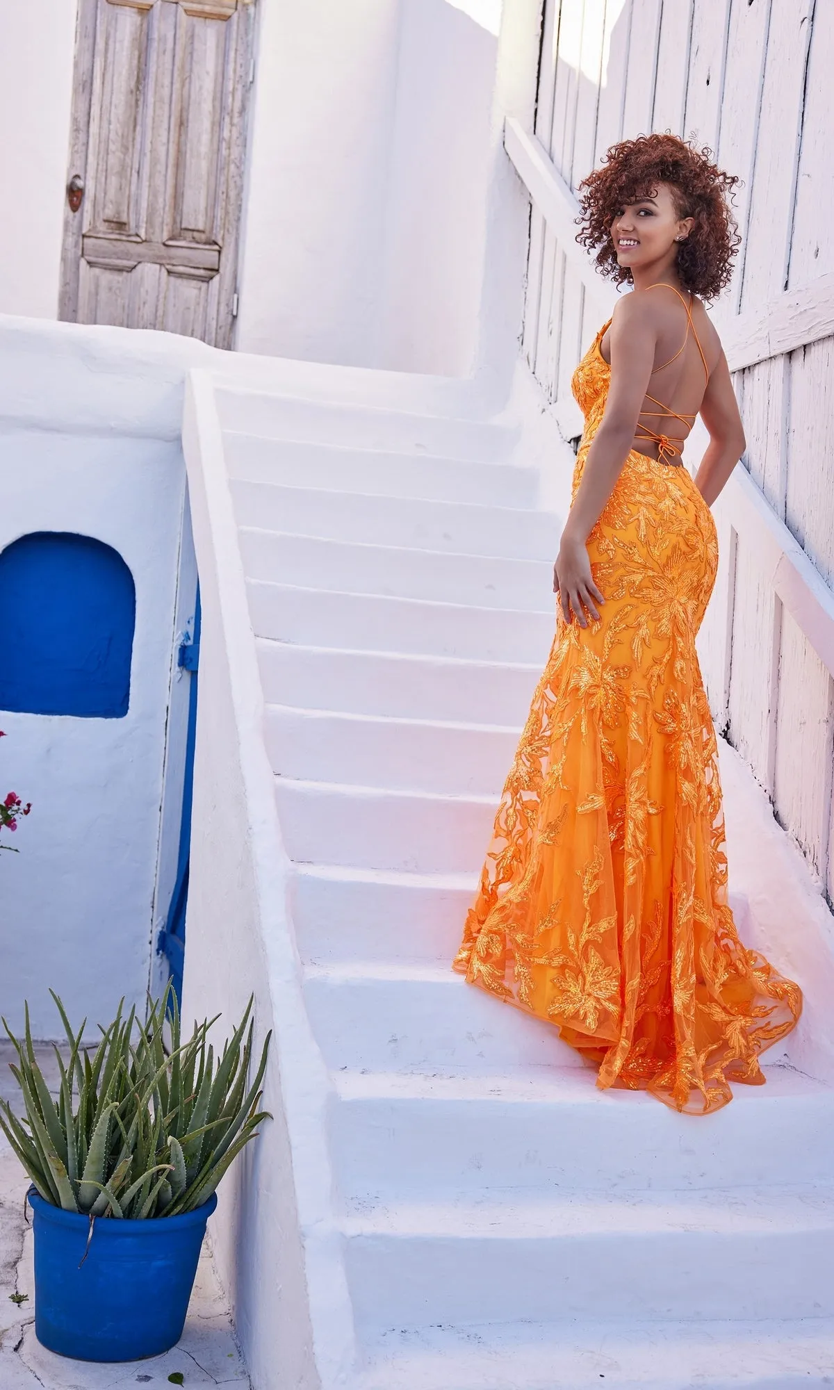 Ellie Wilde Long Designer Formal Dress EW35109 sold by PromGirl product image thumbnail 3