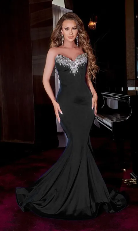 Strapless Prom Dress: Portia & Scarlett PS23185 sold by PromGirl