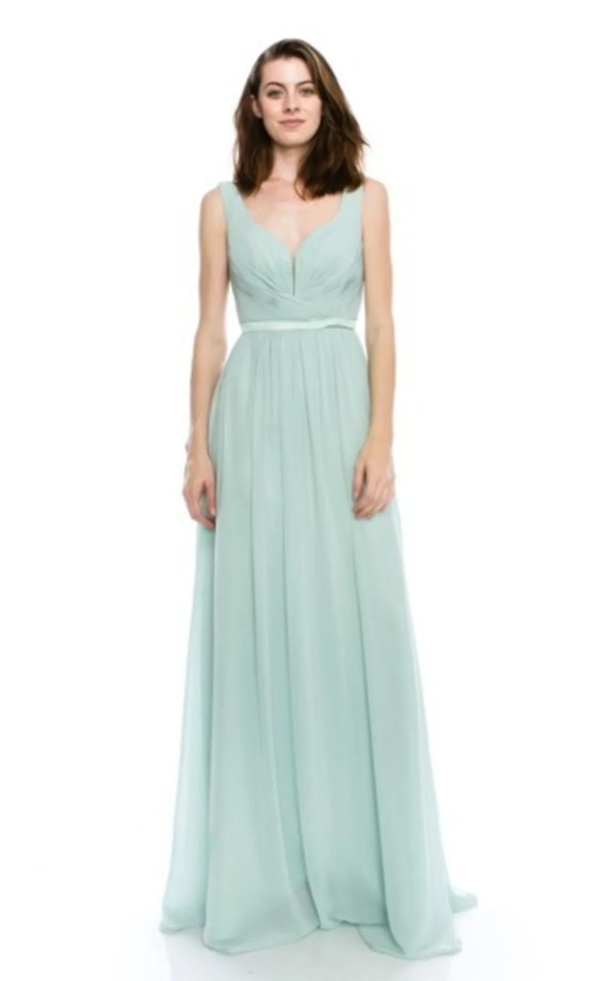 Deep V-Back Long A-Line Prom Dress: Chicas C7818 sold by PromGirl product image thumbnail 4