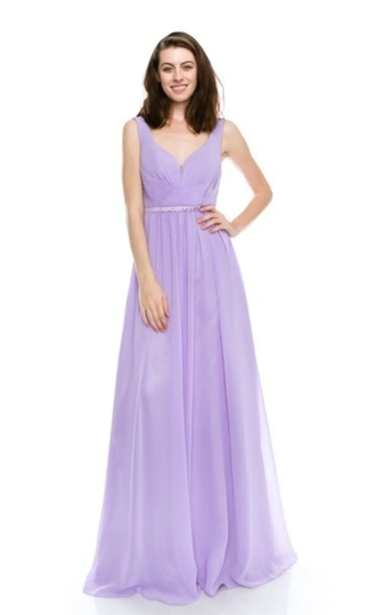 Deep V-Back Long A-Line Prom Dress: Chicas C7818 sold by PromGirl product image thumbnail 3