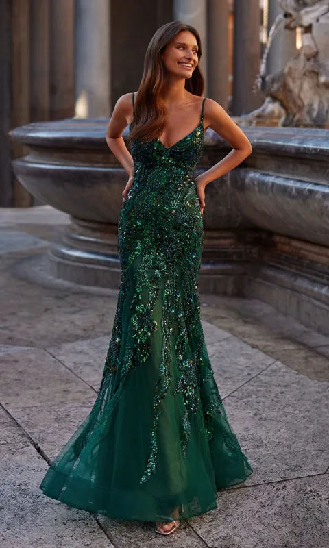Le Femme Sequin-Lace Long Mermaid Prom Dress 32049 sold by PromGirl