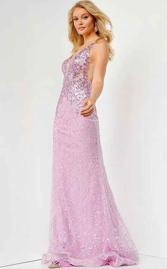 JVN by Jovani Long Sequin Prom Dress sold by PromGirl product image thumbnail 5
