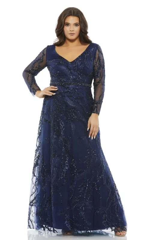 Long Plus-Size Prom Dress 67922 by Mac Duggal sold by PromGirl