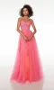 Alyce Glitter-Tulle Long Prom Ball Gown 61514 sold by PromGirl