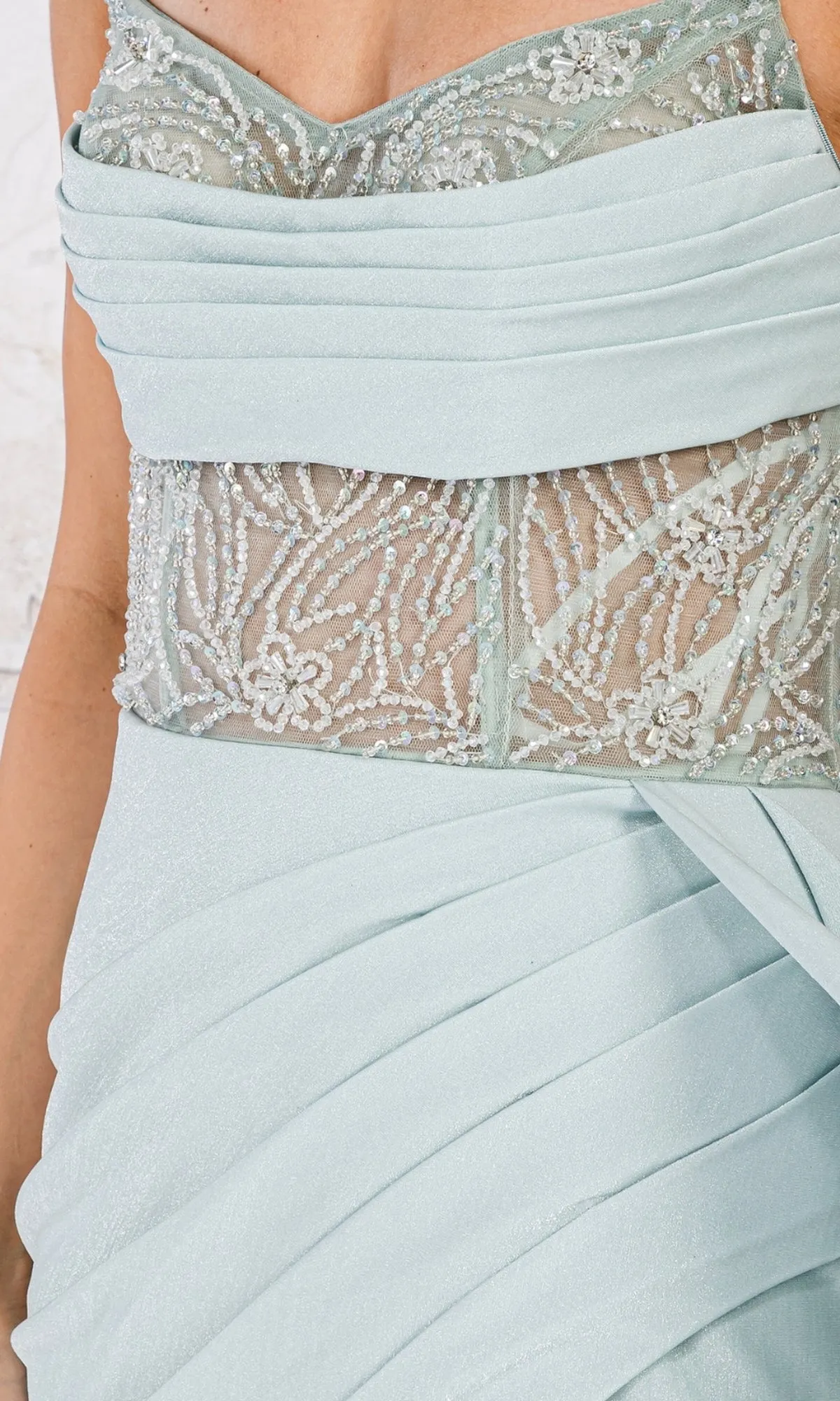 Side Drape Strapless Long Prom Dress TM1005 sold by PromGirl product image thumbnail 5