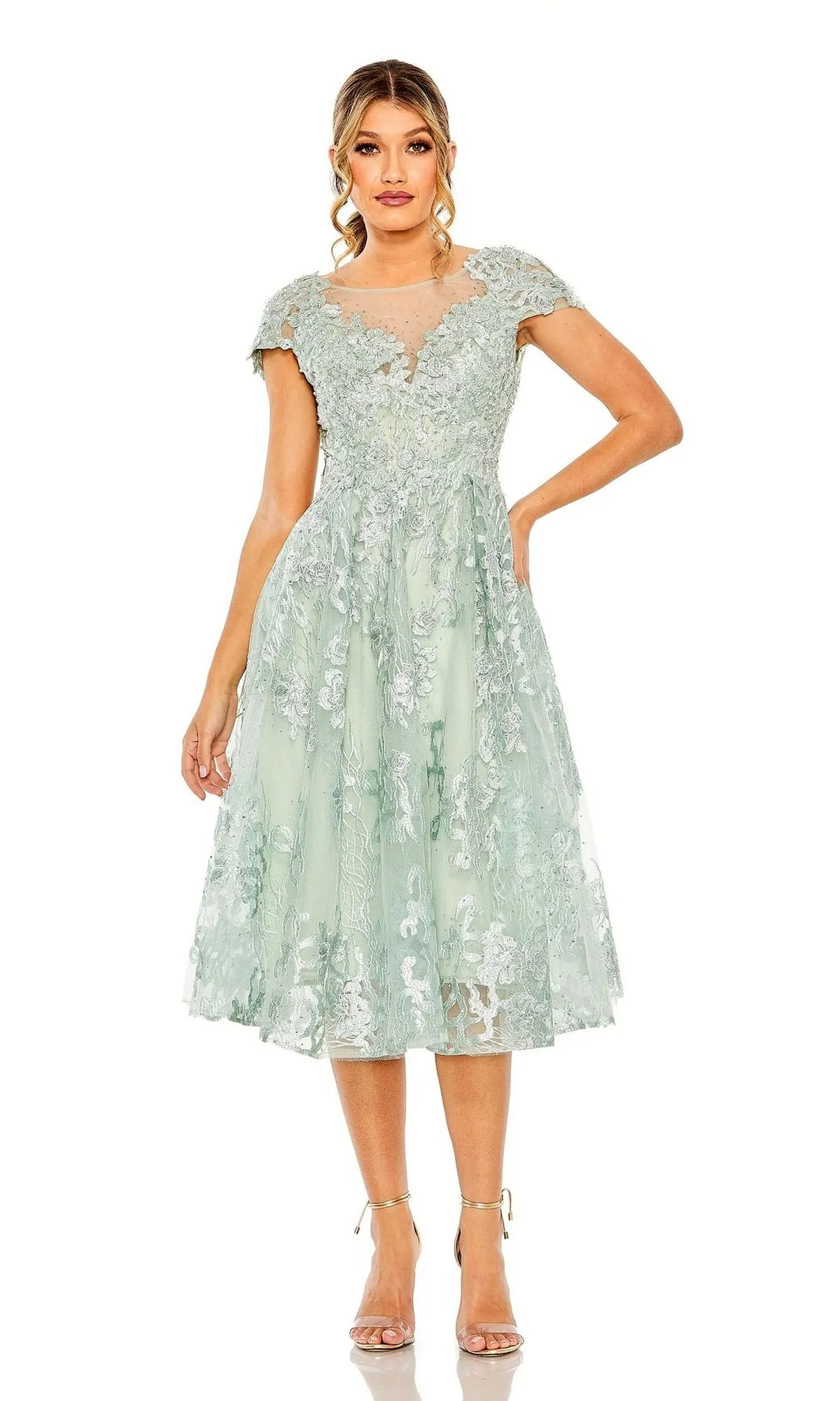 Short Wedding Guest Dress 20978 by Mac Duggal sold by PromGirl