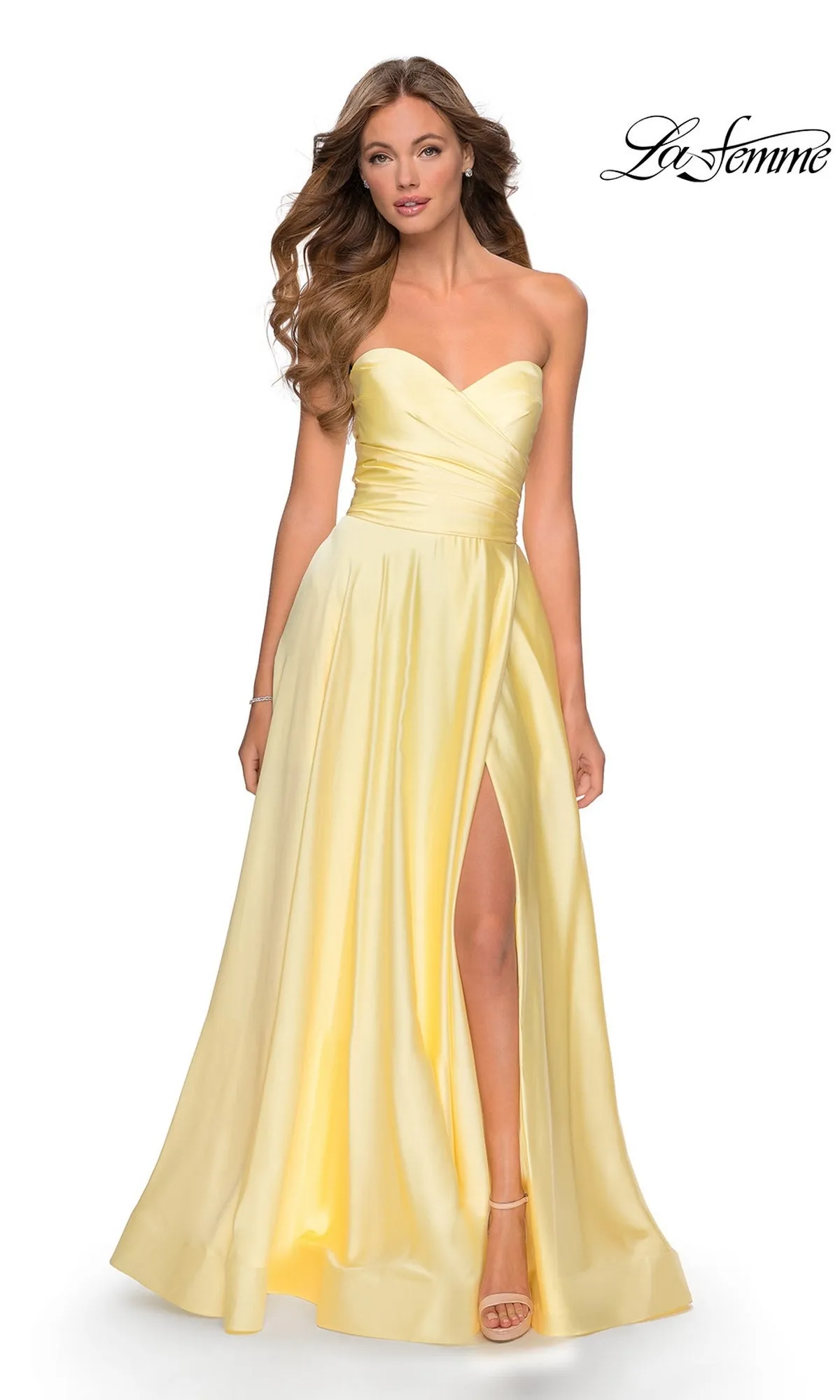 La Femme Strapless Long A-Line Prom Dress 28608 sold by PromGirl product image thumbnail 5