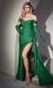 Gloved Off-Shoulder Long Glitter Prom Dress CD988 sold by PromGirl