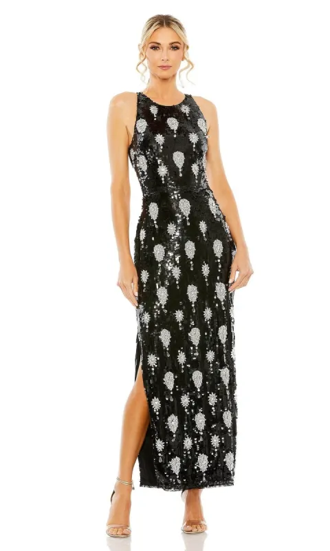Mac Duggal Backless Black Sequin Formal Dress 93944 sold by PromGirl