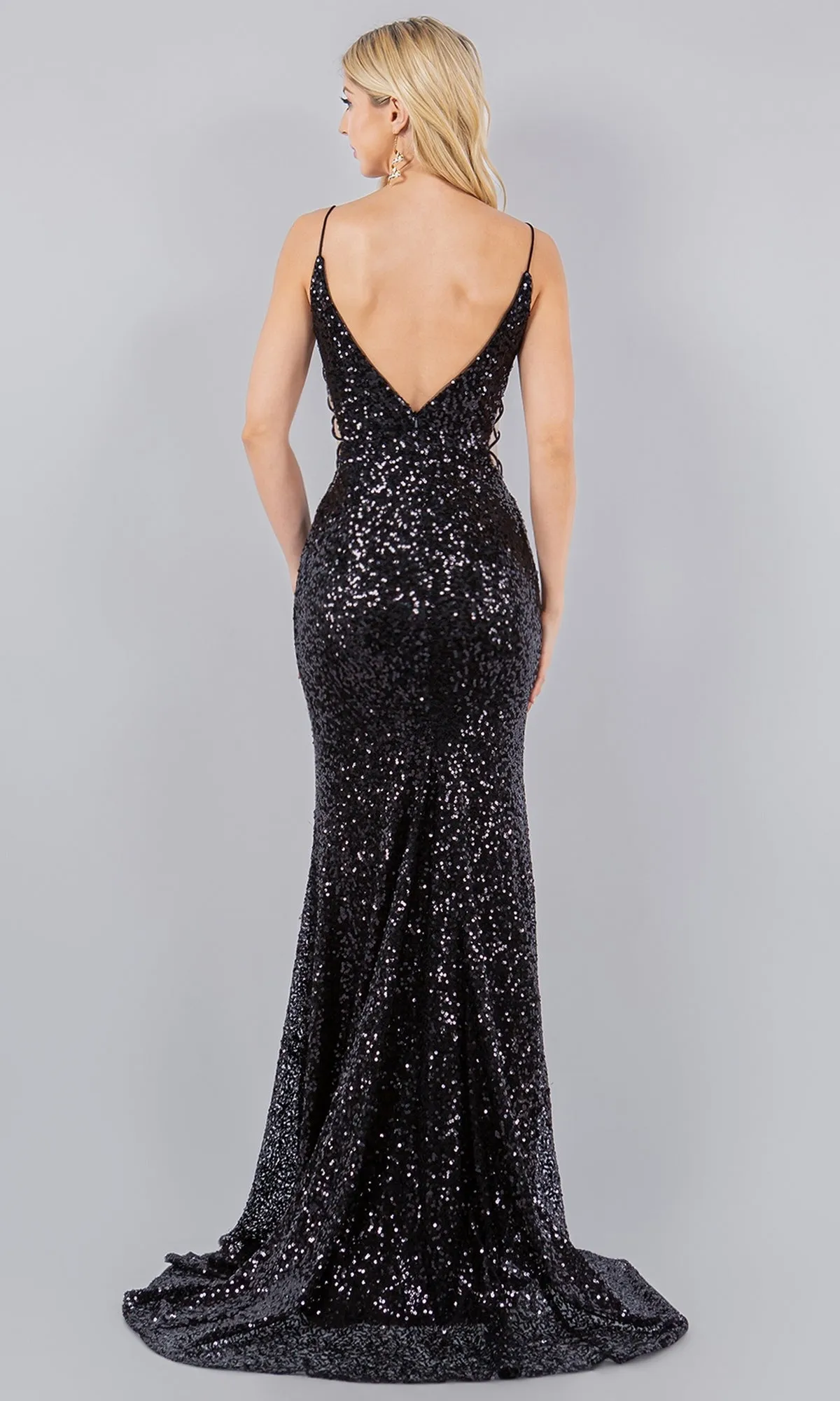 Sparkly Sequin Prom Dress: Cinderella Couture 8078J sold by PromGirl product image thumbnail 2
