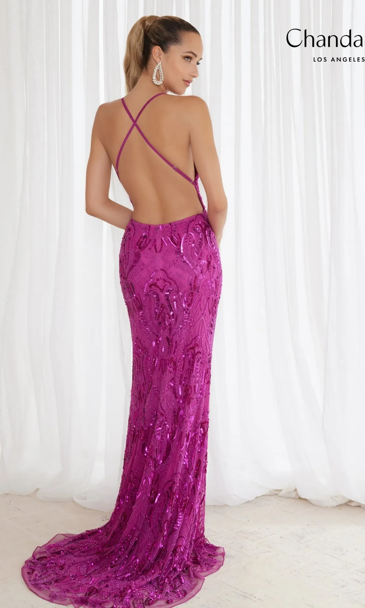 Long Prom Dress 30047 by Chandalier sold by PromGirl product image thumbnail 2