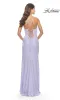 Lace-Up Long Ruched Prom Dress: La Femme 31572 sold by PromGirl