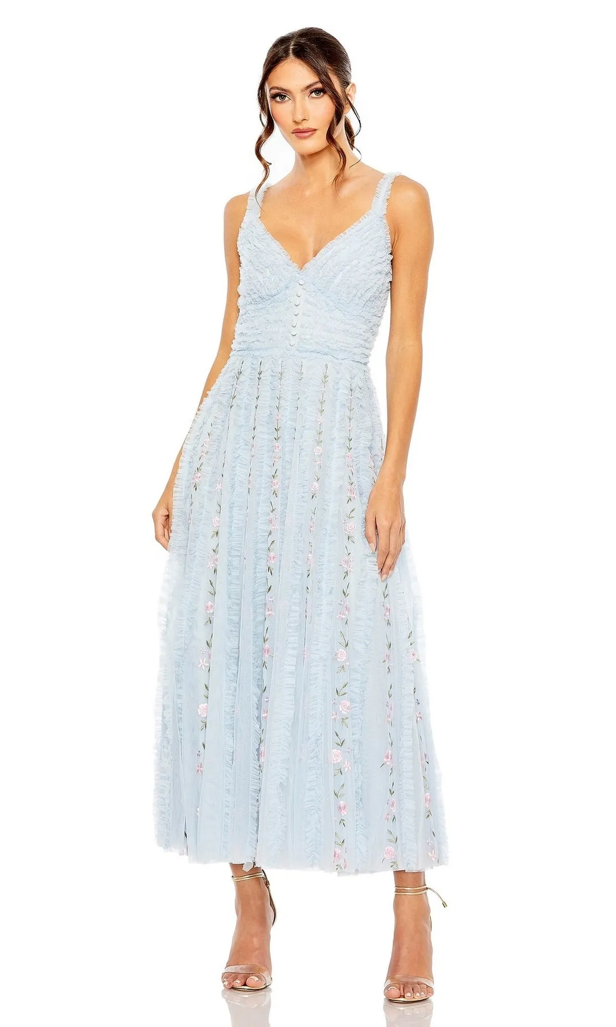 Midi Wedding Guest Dress 8027 by Mac Duggal sold by PromGirl