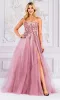 Sheer-Bustier Long Strapless Prom Ball Gown TM1015 sold by PromGirl