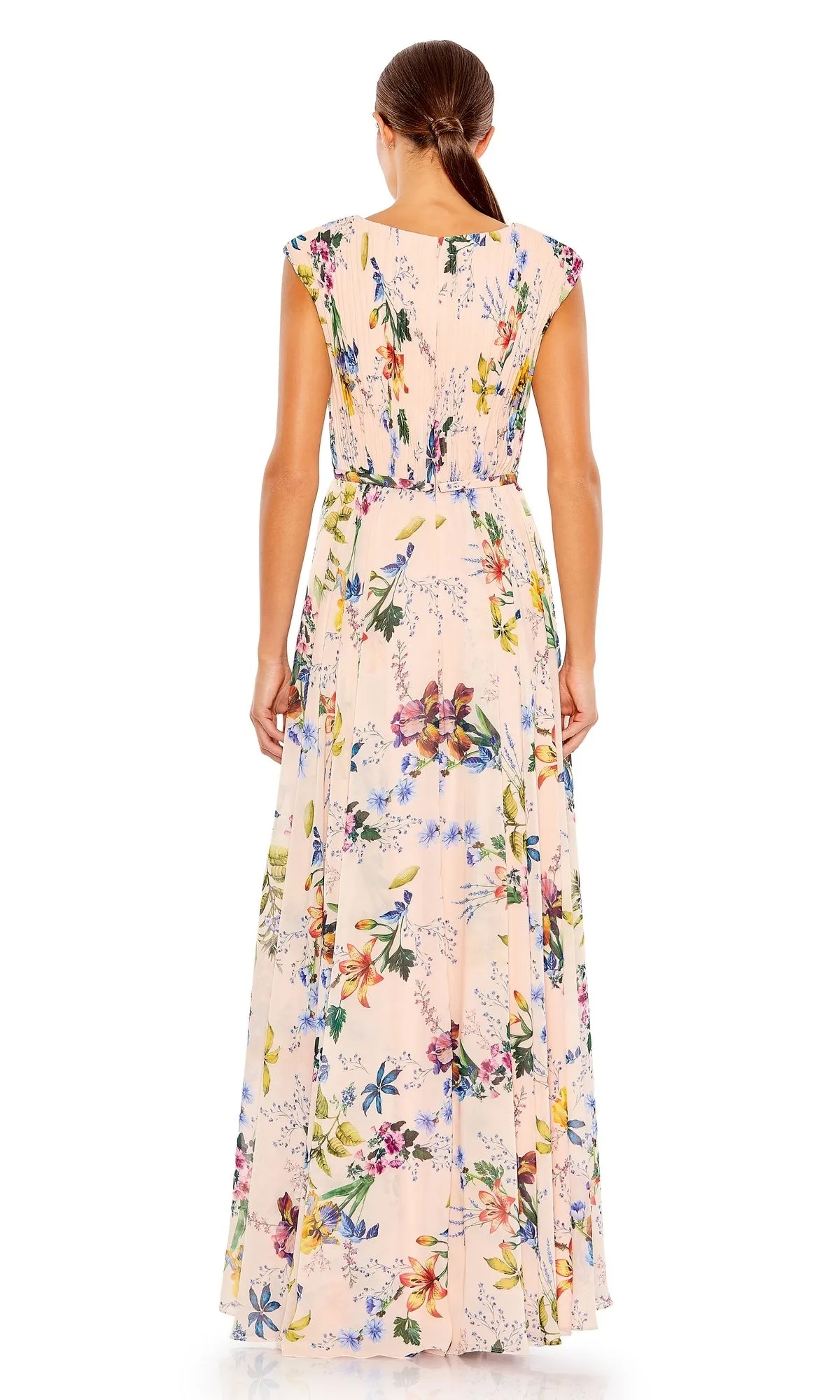 Long Floral-Print Formal Dress: Mac Duggal 55829 sold by PromGirl product image thumbnail 4