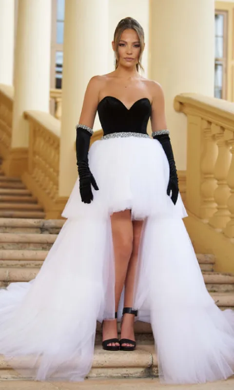 Strapless High-Low Prom Gown: Ava Presley 28601 sold by PromGirl