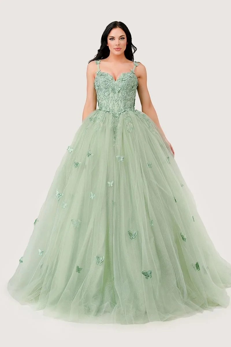 Light Green Quinceanera Dress 15718 by Ladivine sold by PromGirl