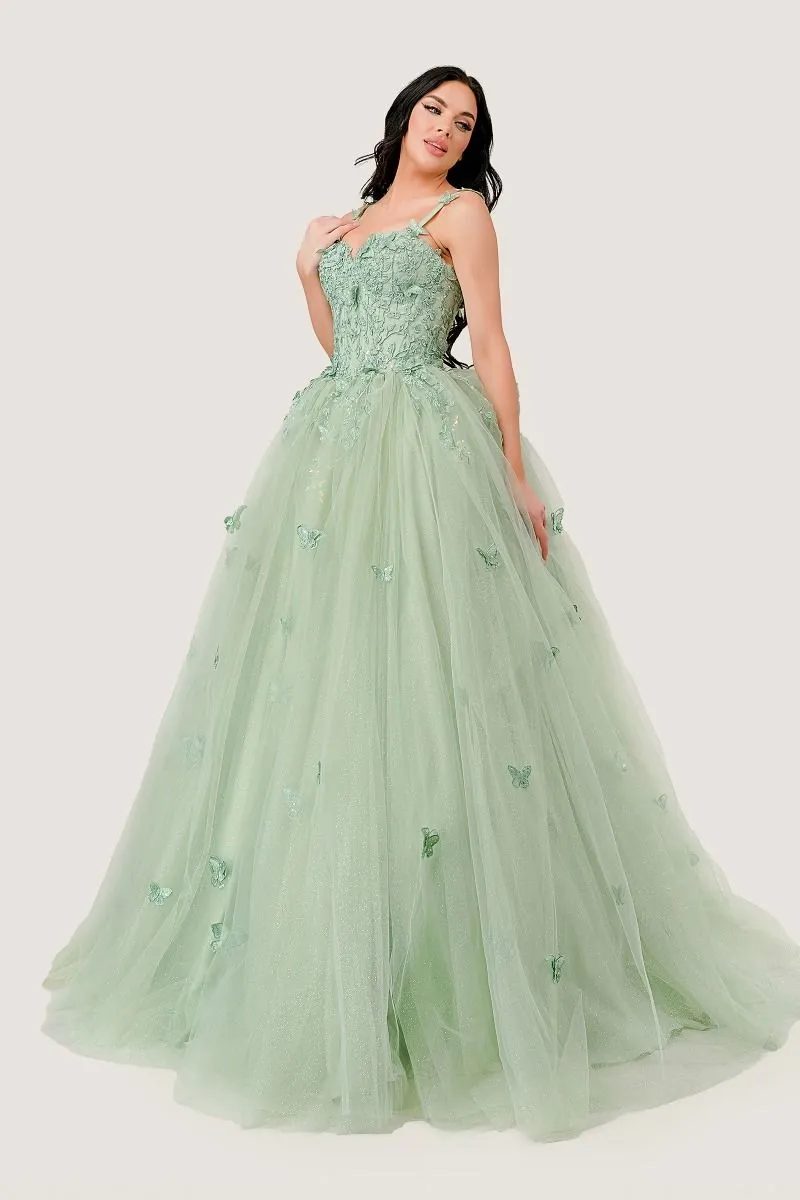 Light Green Quinceanera Dress 15718 by Ladivine sold by PromGirl product image thumbnail 2