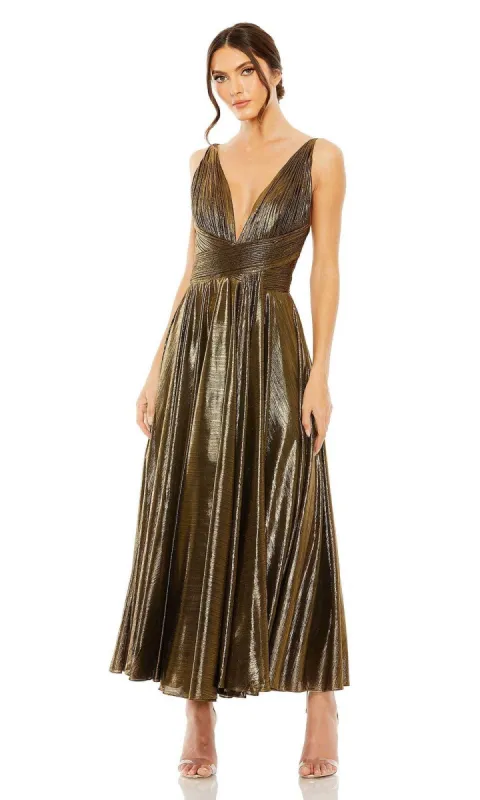 Tea-Length Wedding-Guest Dress: Mac Duggal 30761 sold by PromGirl