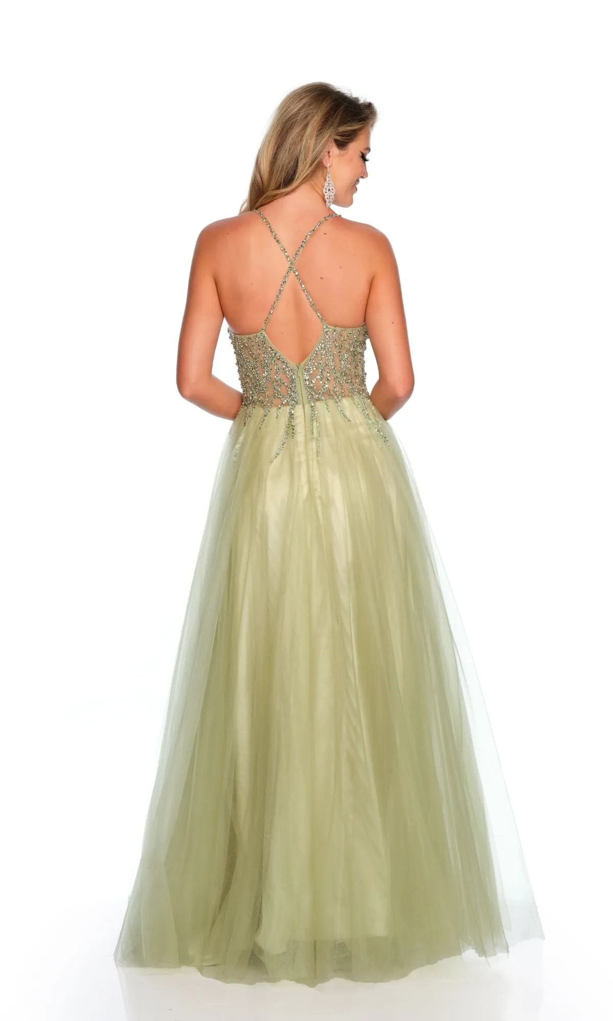 Dave and Johnny Long Prom Ball Gown 11202 sold by PromGirl product image thumbnail 2