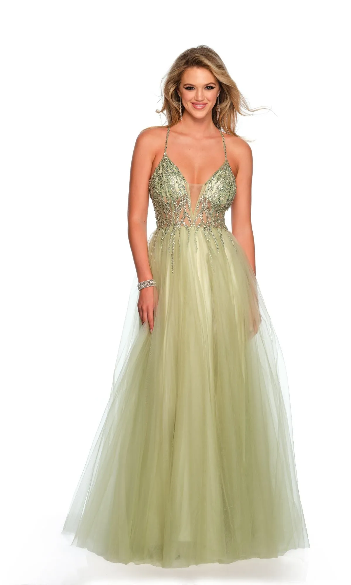 Dave and Johnny Long Prom Ball Gown 11202 sold by PromGirl